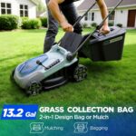 16-Inch 40V Max Brushless Cordless Electric Push Lawn Mower | Includes 40V Max 4.0Ah battery and charger; 148Wh total energy for fewer charging interruptions during routine yard care. - Image 8