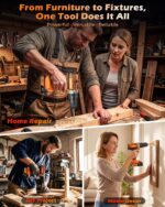 21V Cordless Drill Set with Case | Easy to Control & Lightweight | 2 Batteries | 3/8" Keyless Chuck | For Home Repair & Furniture Assembly - Image 8