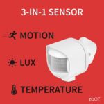 Zooz Outdoor/Indoor Motion Sensor ZSE70, Z-Wave Long Range, Temperature Monitoring, 800 LR Range - Image 3
