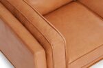 Valencia Artisan Full Leather Sofa 88” - Pure Full Italian Nappa Leather Couch, Solid Wood Accent, Ultimate Comfort, Cognac Tan - Image 7