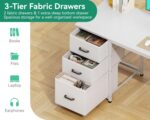 AODK 51 Inch White Computer Desk with Drawers & USB Power Outlets | Reversible Home Office Desk with Storage Shelves, Work from Home, Modern Work/Writing/Study Table for Bedroom, White - Image 5