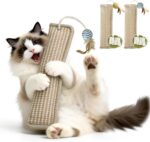 (2-Pack) Yesibeike Refillable Catnip Kicker Toy Kits, Washable Sisal Cover, 60g Catnip Pouch Each, Two Sisal Balls, Side Holes for DIY Teasers, Reinforced Stitching, Natural Odor Free Materials - Image 2