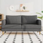 70" Modern Loveseat Sofa 2-Seater Deep Seat Couch, Cozy Small Couch Sofa | Love Seat Couches, USB Type-C Ports, Linen Fabric, Living Room Bedroom Office Apartment, Dark Grey - Image 2