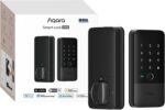 Aqara UWB Smart Lock U400, Apple Home Key, Fingerprint Deadbolt, Black | Matter Over Thread, Rechargeable Battery, Keyless Entry Deadbolt, Supports HomeKit, Alexa, Google, Home Assistant - Image 2
