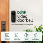 Blink Video Doorbell – Head-to-toe HD view, two-year battery life, and simple setup. Sync Module Core included – System (Black) - Image 2