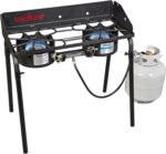 Camp Chef Explorer, Two Burner Stove, Two 30,000 BTU's cast-aluminum burners, Cooking Dimensions: 14 in. x 32 in, Black - Image 2