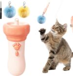 Cat Toys for Indoor Cats, Interactive Cat Toy，Pink | Fully Automatic Cat Wand Toy,Funny Interactive Cat Toys for Bored Indoor Adult Cats,Cute Kitten Kitty Toys - Image 2