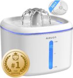 Cat Water Fountain,2.5L/84oz Pet Water Fountain for Cats Inside, Cat Fountain for Drinking with Ultra Quiet Pump(≤20dB)& LED Blue Light - for Pets S - Image 2