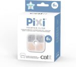 Catit PIXI Cat Drinking Fountain Original Filter, 6-Pack, White | Official Replacement Triple Action Water Filter - Image 2
