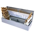 Cobalt Drill Bit Set - 115Pcs M35 High Speed Steel Bits for Hardened Metals, Stainless Steel, Cast Iron and Wooden Plastics, with Metal Index Storage Box,1/16"-1/2", A-Z, #1-#60 - Image 2