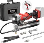 Ecarke Cordless Grease Gun Compatible with Milwaukee 18V Battery, 12000PSI Max Electric Grease Gun, Dual Pistol & in-Line Grip, Works with Bulk & Cartridge Grease, 39" Hose & 4 Couplers (Tool Only) - Image 2