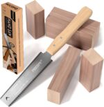 Frocopo Hand Saw Woodworking Tools, 6-Inch Pull Saw, Flexible Double-Edge Blade 17/11 TPI, Japanese Flush Cut for DIY Craft, Non-Slip Wood Handle, Sharp & Lightweight for Woodworking and Garden Trim - Image 2