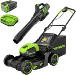 Greenworks 60V 17 in Mower/Blower Kit, 4.0 Ah Battery and Charger - Image 2