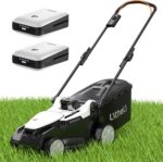 Litheli 16 Inch Lawn Mower 2 x 20V Brushless Electric Mowers for Garden Yards, Lightweight Cordless Lawnmower with 6-Position Height Adjustment, 2 x 4.0Ah Battery Include - Image 2
