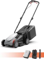 Litheli Electric Lawn Mower Cordless,Grass Cutter Machine for 2800 Sq. Ft.Lawnmower with Brushless Motor, 14.5 In Cutting Width, Cutting Height from 1 In to 2.5 In, Includes 5.0 Ah Battery and charger - Image 2