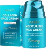 MAREE Face Moisturizer – Firming & Lifting Face Cream for Women with Collagen, Retinol & Hyaluronic Acid – Day & Night Anti-Aging Facial Wrinkle DD Cream Moisturizer for Dry Skin – Blue - Image 2