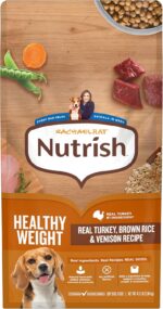Nutrish Healthy Weight Dry Dog Food, 4.5 lb. Bag (Rachael Ray) | Turkey, Brown Rice & Venison Recipe, Made With L-Carnitine to Help Support a Healthy Metabolism, No Artificial Flavors - Image 2