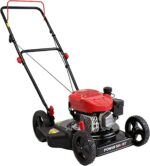 PowerSmart EasyCut 18-Inch Gas Lawn Mower, 144cc OHV Engine, Steel Deck, Side Discharge, 5-Position Dual-Lever Height Adjustment, Push Mower for Small Yards - Image 2