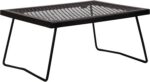 REDCAMP Folding Campfire Grill Heavy Duty Steel Grate, Portable Camp Fire Cooking Racks for Over Fire Pit - Image 2