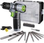 WORKPRO Power Drill Bit Set with Tool Box, 8V Cordless Drill Driver | Cordless Screwdriver Kit, 21pcs Accessories, 3/8" Keyless Chuck, 2.0Ah Battery, Portable for DIY - Image 2