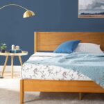 Zinus Allen Mid Century Wood Platform Bed Frame, Queen | Solid Wood Foundation, Wood Slat Support, No Box Spring Needed, Modern Low Profile Design, Easy Assembly - Image 2