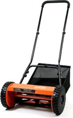 Zoryx 14-Inch 5-Blade Push Reel Lawn Mower, Manual Reel Walk Behind Mower with 5-Position Height Adjustment, Alloy Steel Blades, Quiet, Lightweight, Motorless for Small Yard - Image 2